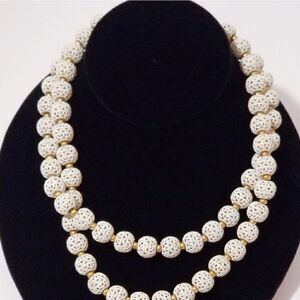 Vintage Double strand fillagree necklace